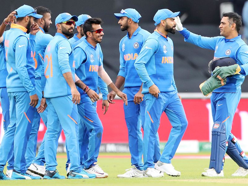 Indian players celebrate