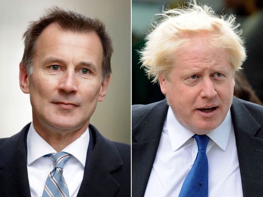 Jeremy Hunt and Boris Johnson 