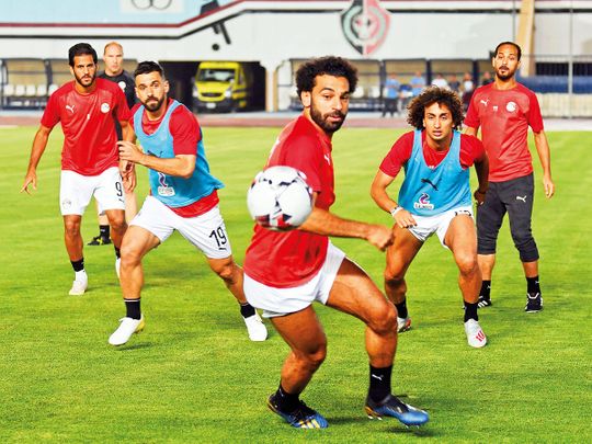 Egypt’s forward Mohammad Salah