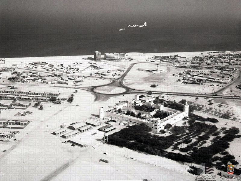 An aerial view of Qasr Al Hosn