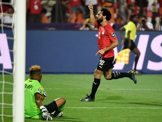 Egypt's forward Mohammad Salah