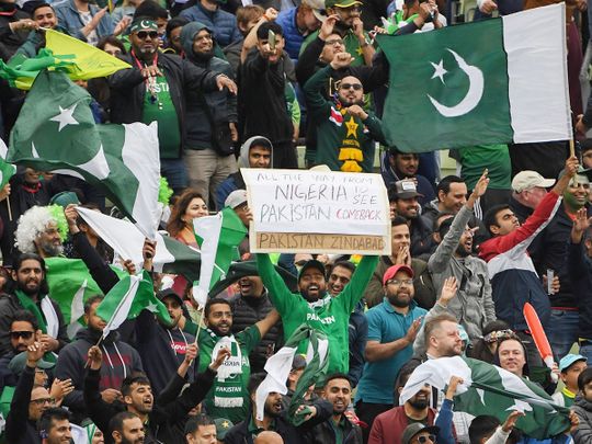 Pakistan supporters cheer