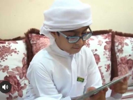 A team from the Dubai police visited the boy
