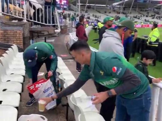 Pakistan fans clean Edgbaston 