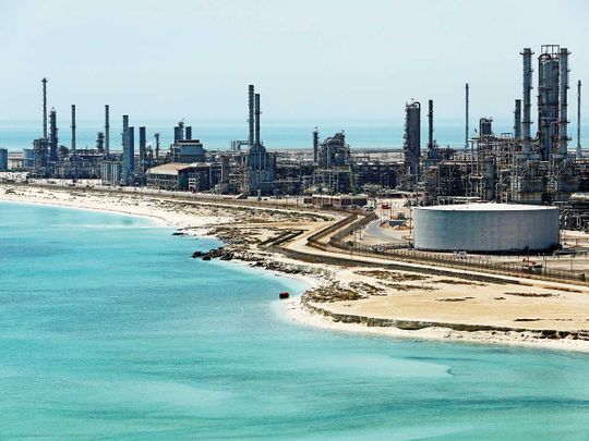 Saudi Aramco’s Ras Tanura oil refinery and oil terminal