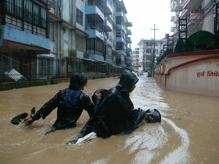 Floods Landslides Leave Scores Dead Across Nepal India Asia Gulf News