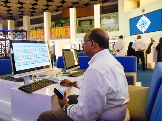 Traders at Dubai Financial Market (DFM). 