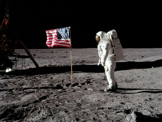 Archive photo of moon landing 
