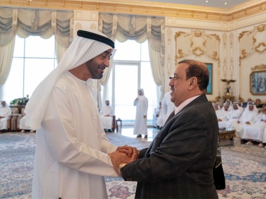 Mohammad Bin Zayed receives the Sultan Al Burkani 01