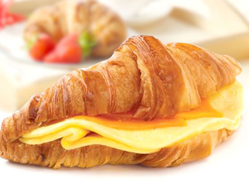Egg and cheese croissant