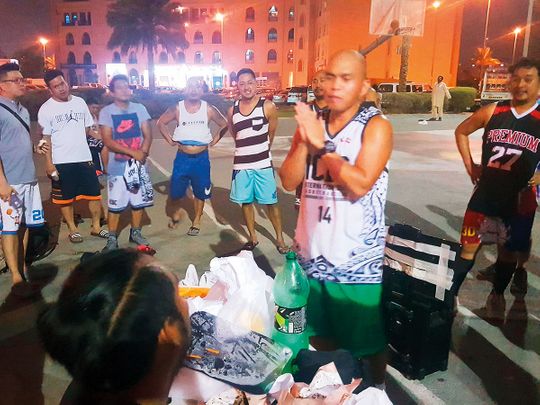 The residents of International City in Dubai gathered to host a picnic
