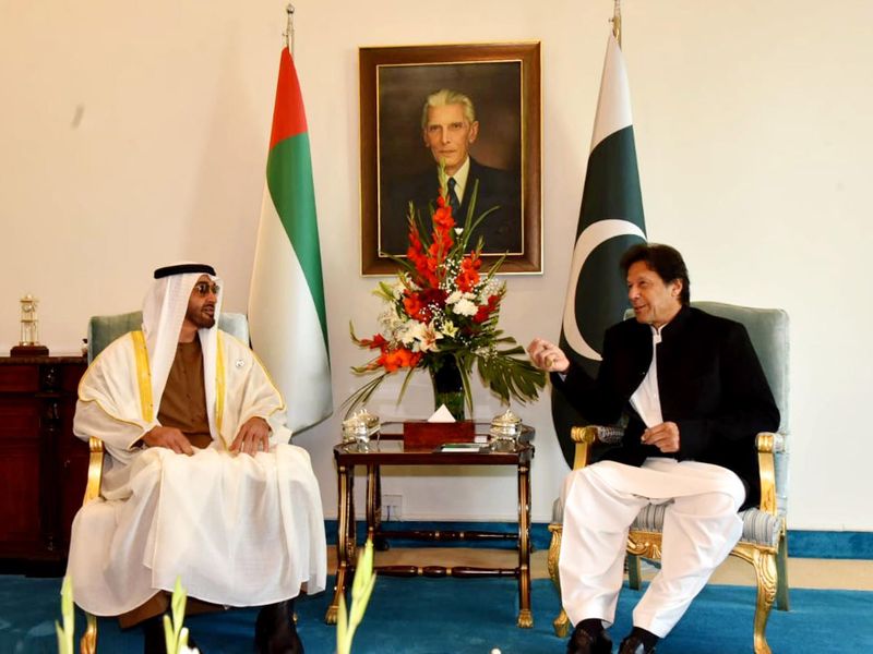 Imran Khan and HH Mohd Bin Zayed