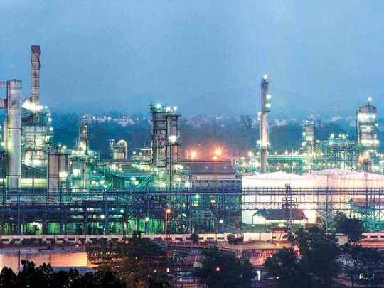 The Reliance petrochemical plant in Jamnagar