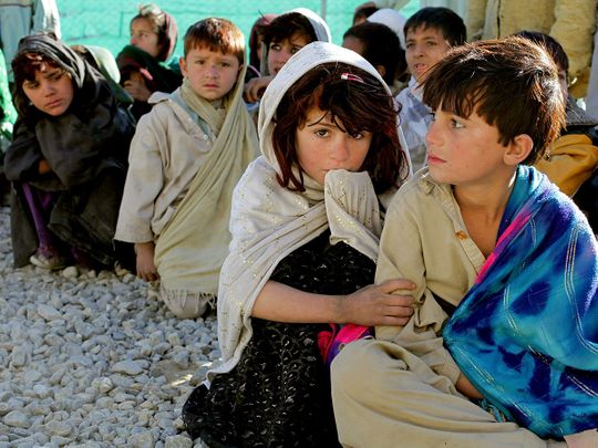 poverty children in Afghanistan
