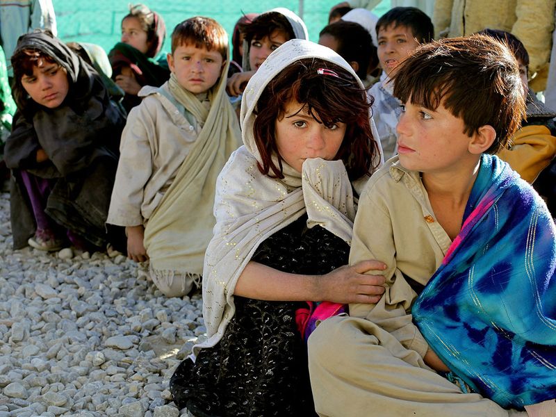 poverty children in Afghanistan