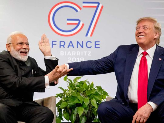 Modi and Trump at G7 meet 