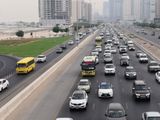 Heavy traffic on the first day of school opening UAE