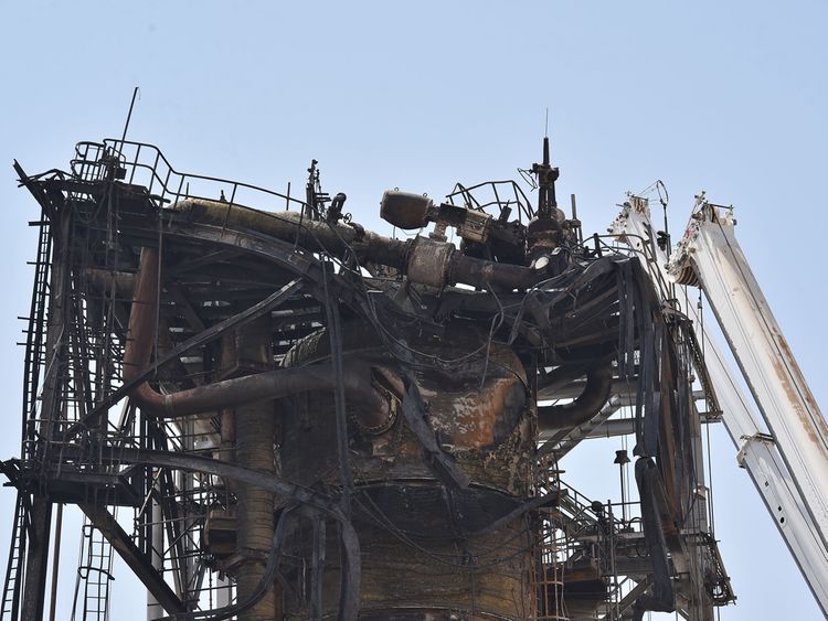 Saudi Aramco attacks plant photos