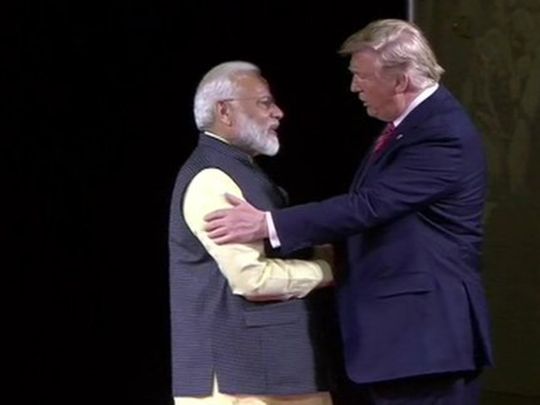 Trump and Modi meet in Houston