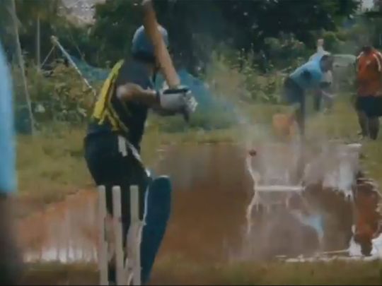 Sachin Tendulkar shares video of practise on water-logged surface