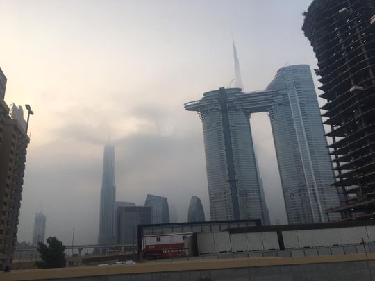 Early morning fog in Dubai Sept 29
