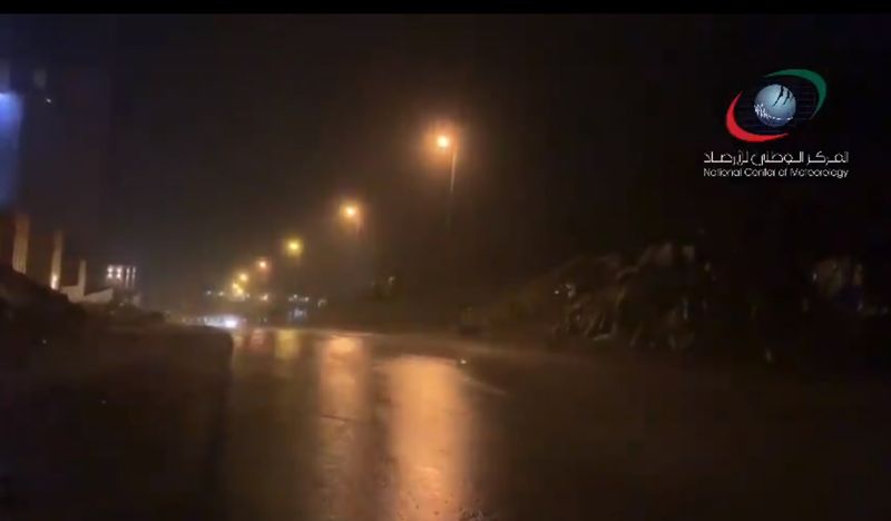 Heavy rains greeted residents of the UAE 