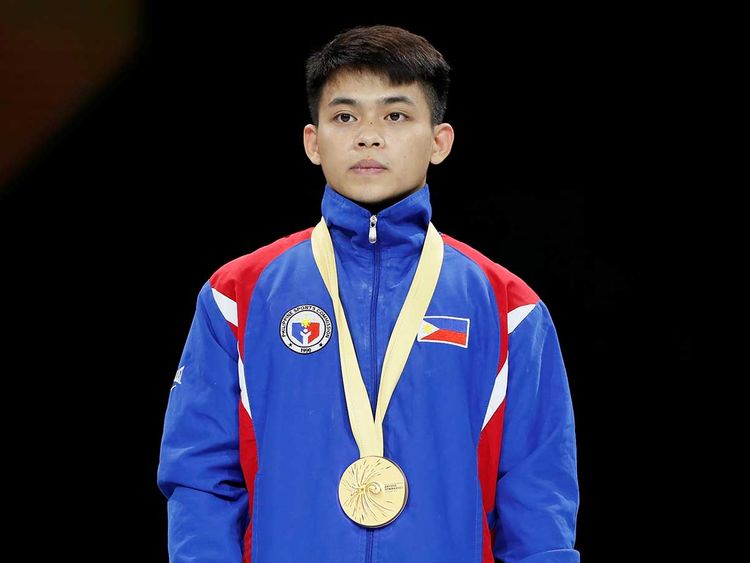 Carlos Edriel Yulo claims Philippines' first-ever gold at the FIG Artistic  Gymnastics World Championships | Sport – Gulf News