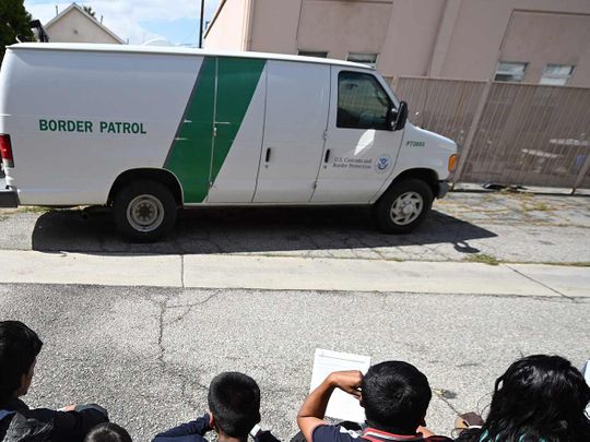 A file picture of a US Border Patrol vehicle.