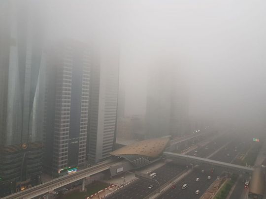Fog in Dubai 