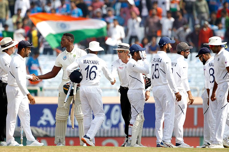 Indian team celebrates