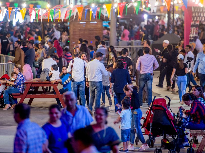 The Diwali festival at Dubai Festival City. 