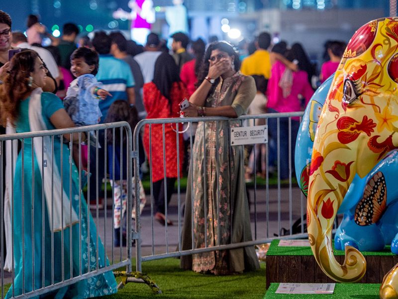 The Diwali festival at Dubai Festival City. 