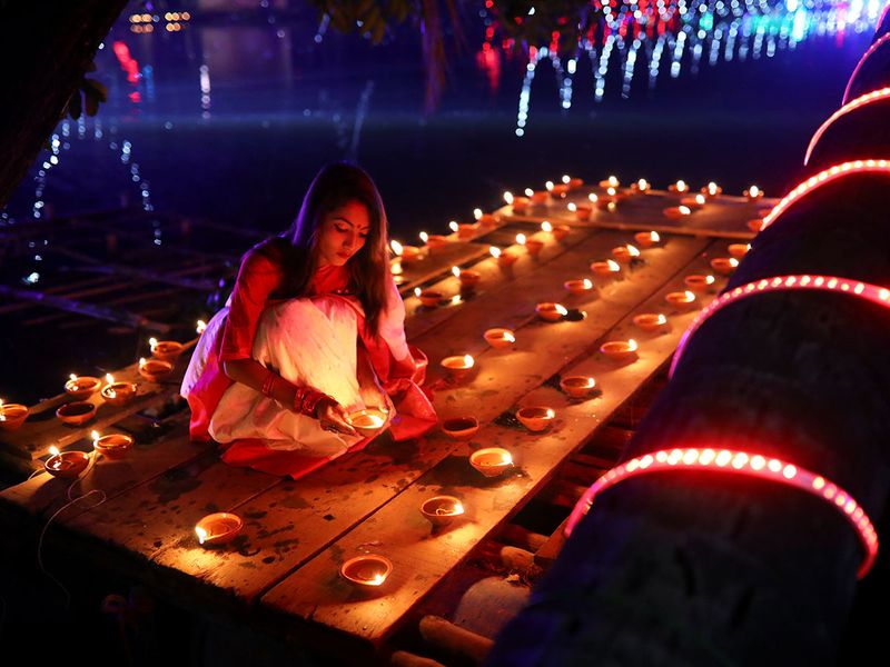 In Pictures Diwali Festival Around The World Lifestyle Photos Gulf