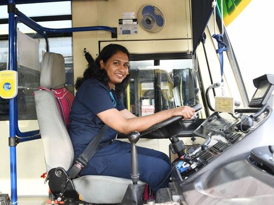 Suja Thankachan UAE bus driver