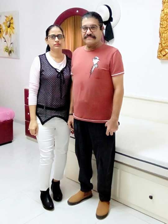 Kajal with her husband