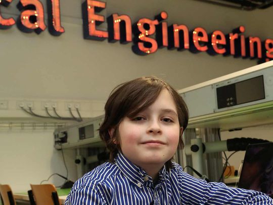 Nine-year-old Belgian student Laurent Simons