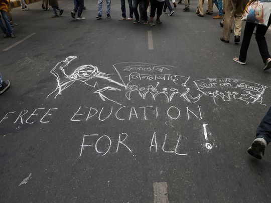 Indian Students Protest Increased Housing Fees At Delhi University Images, Photos, Reviews