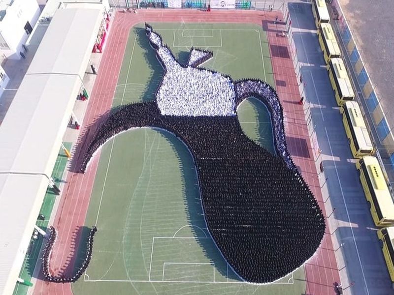 Largest human image of a coffee pot