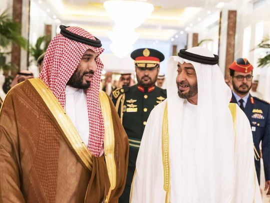 Sheikh Mohamed Bin Zayed receives Saudi Crown Prince Mohammad Bin Salman  20191127