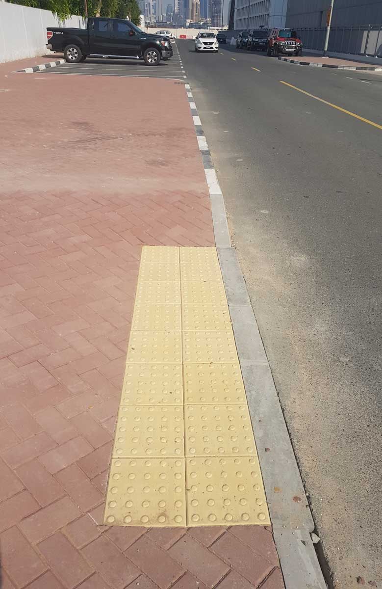 Tactile paving in Dubai