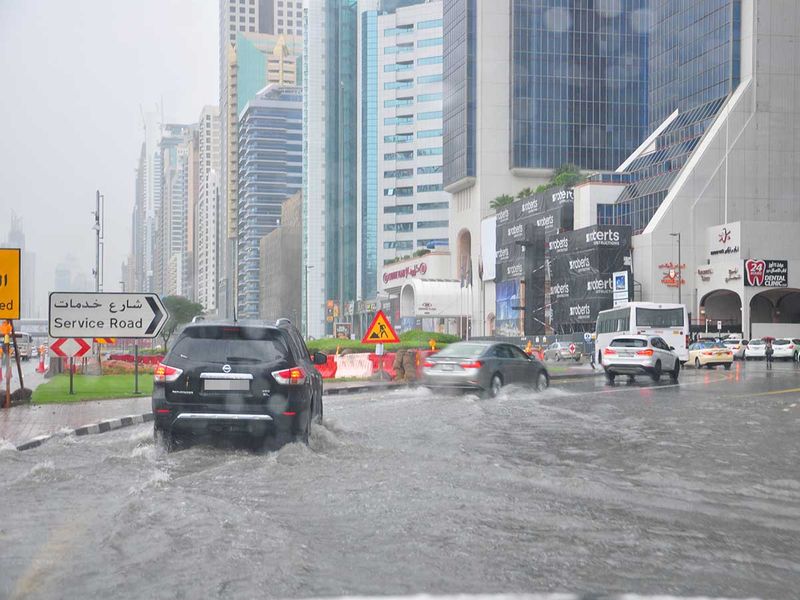 Look It rained heavily in Dubai on Wednesday morning Newsphotos