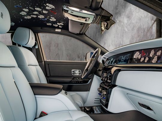 Image result for This Rolls-Royce Phantom cabin has a million stitches!