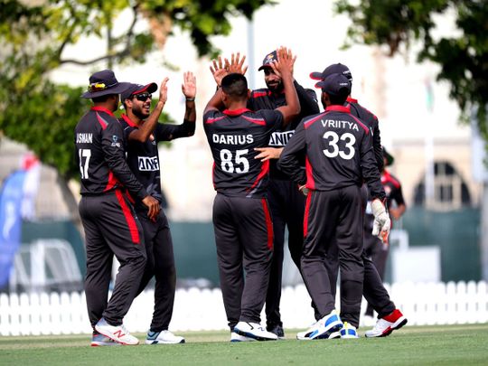 The UAE were looking good against the US before a batting collapse.