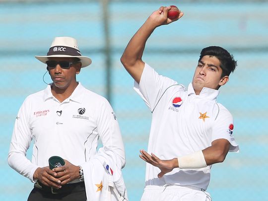 Pakistani bowler Naseem Shah
