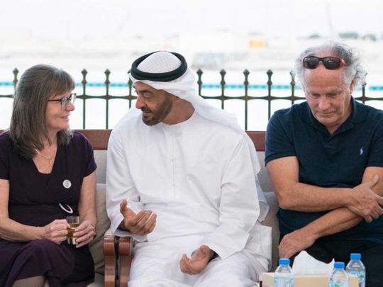 Sheikh Mohamed Bin Zayed  with Kennedy family