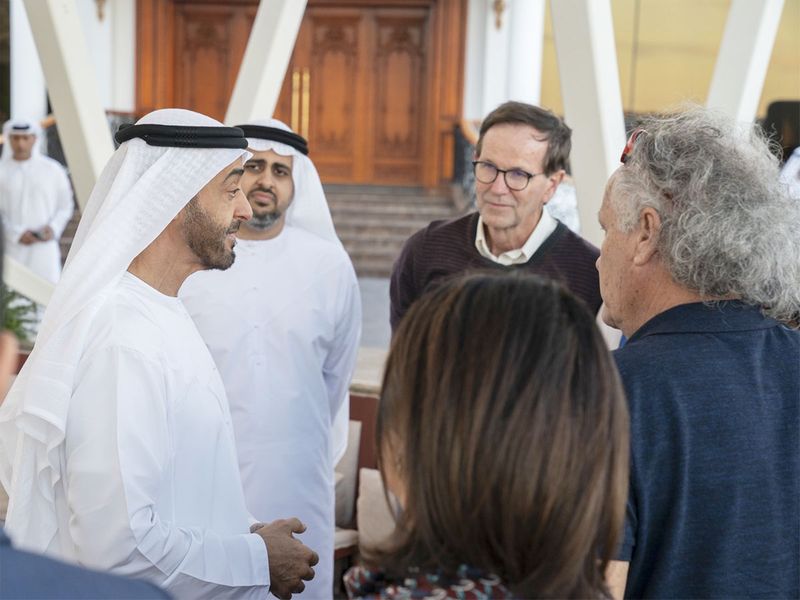 Sheikh Mohamed Bin Zayed Al Nahyan receives Kennedy family 