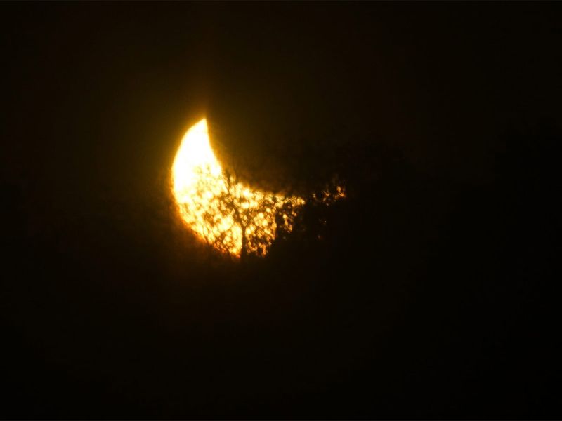 Solar eclipse as seen from Al Thuraya Atronomy Centre in Dubai 