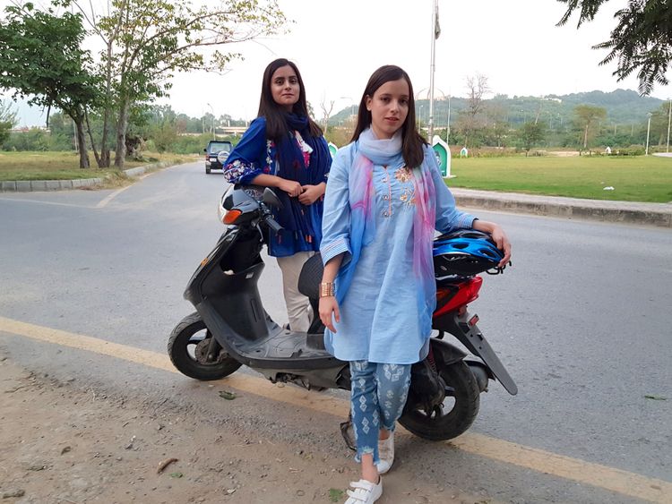 Rawalpindi’s Scooty Girls say the biking has made them independent and confident enough to travel anywhere. Image Credit - Sana JamalGulf News-1577443654367