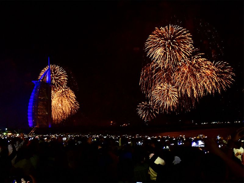Burj Al Arab Fireworks 2020