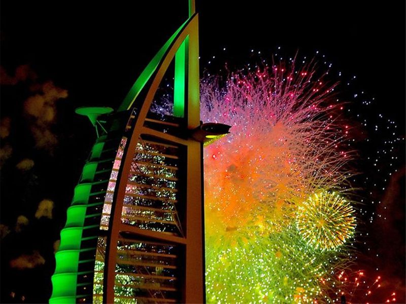 Burj Al Arab fireworks